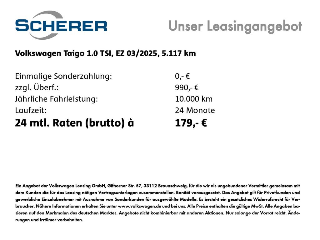 Volkswagen Taigo 2025