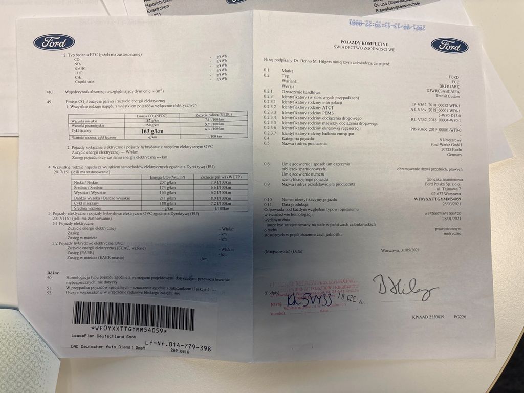 Ford Transit Custom 2021