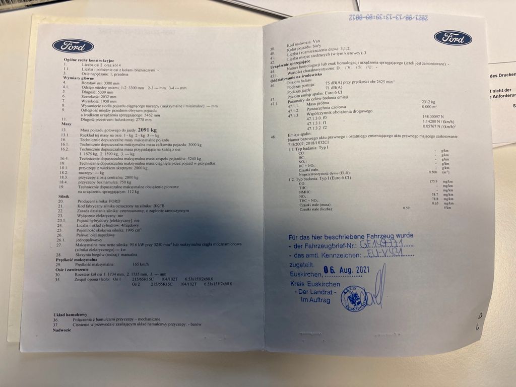 Ford Transit Custom 2021