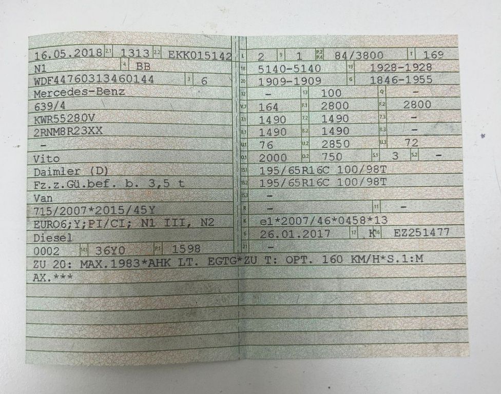 Mercedes-Benz Vito 2018