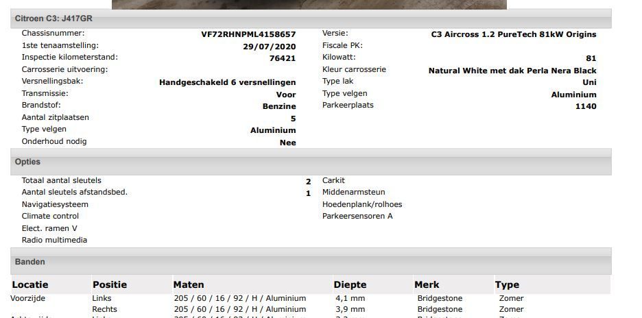 Citroën C3 Aircross 2020