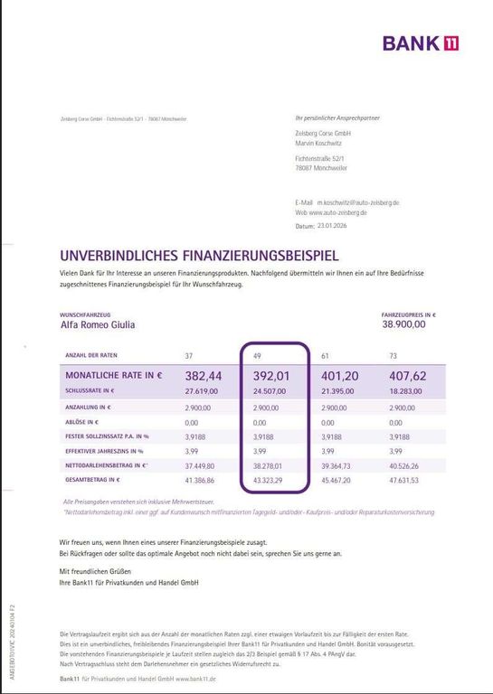 Alfa Romeo Giulia 2023