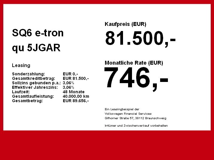 Audi SQ6 e-tron 2025