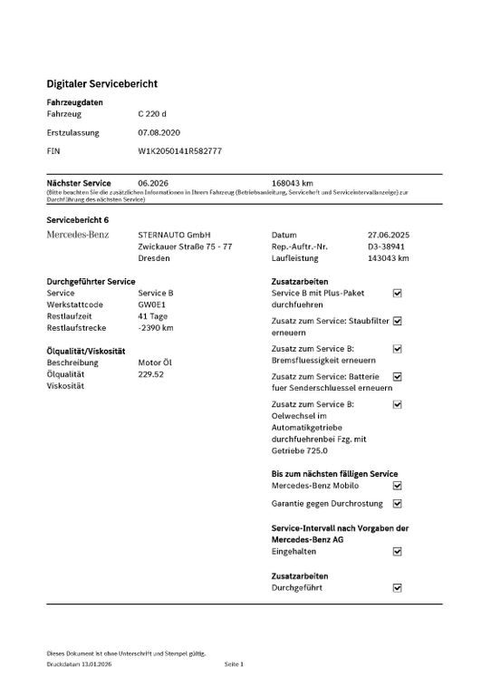 Mercedes-Benz C 220 2020