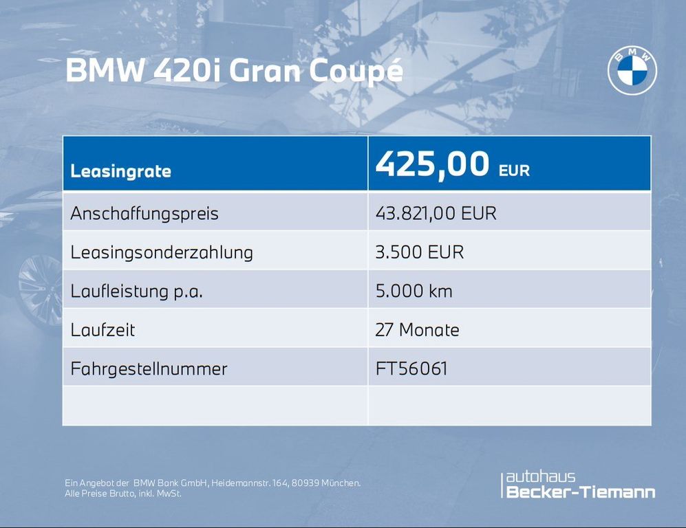 BMW 420 Gran Coupé 2024