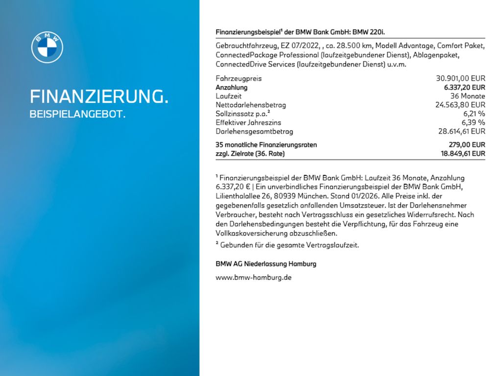 BMW 220 Gran Coupé 2022