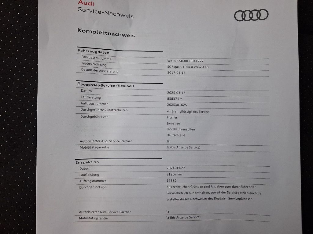 Audi SQ7 2017