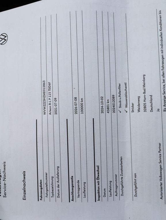 Volkswagen Arteon 2021