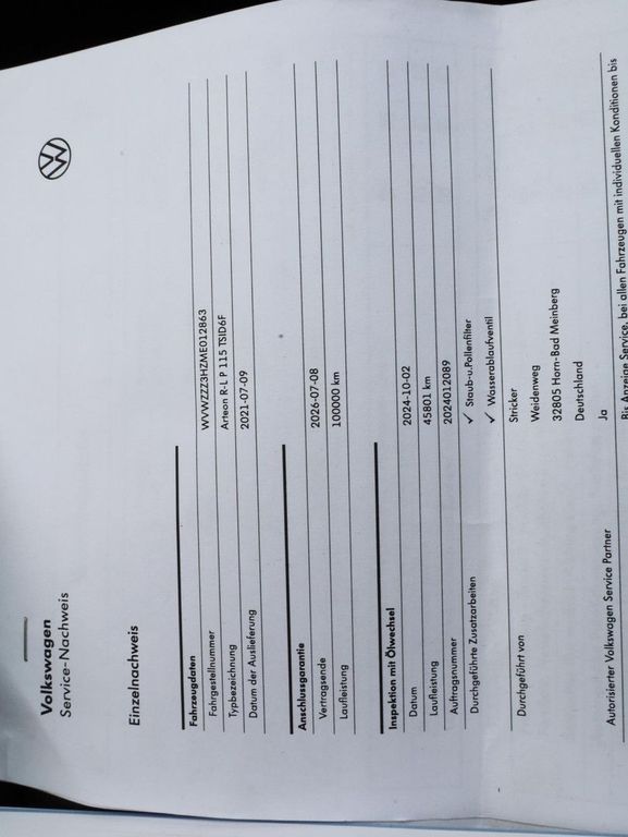 Volkswagen Arteon 2021