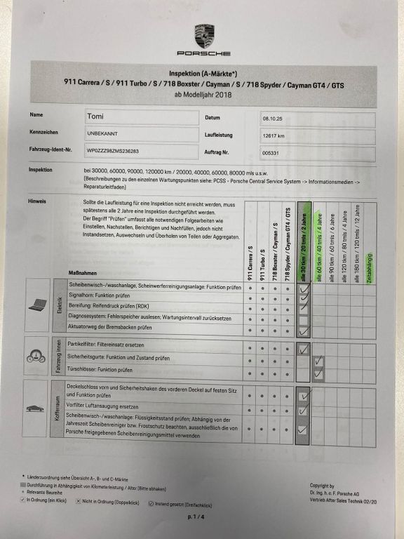 Porsche Boxster 2021
