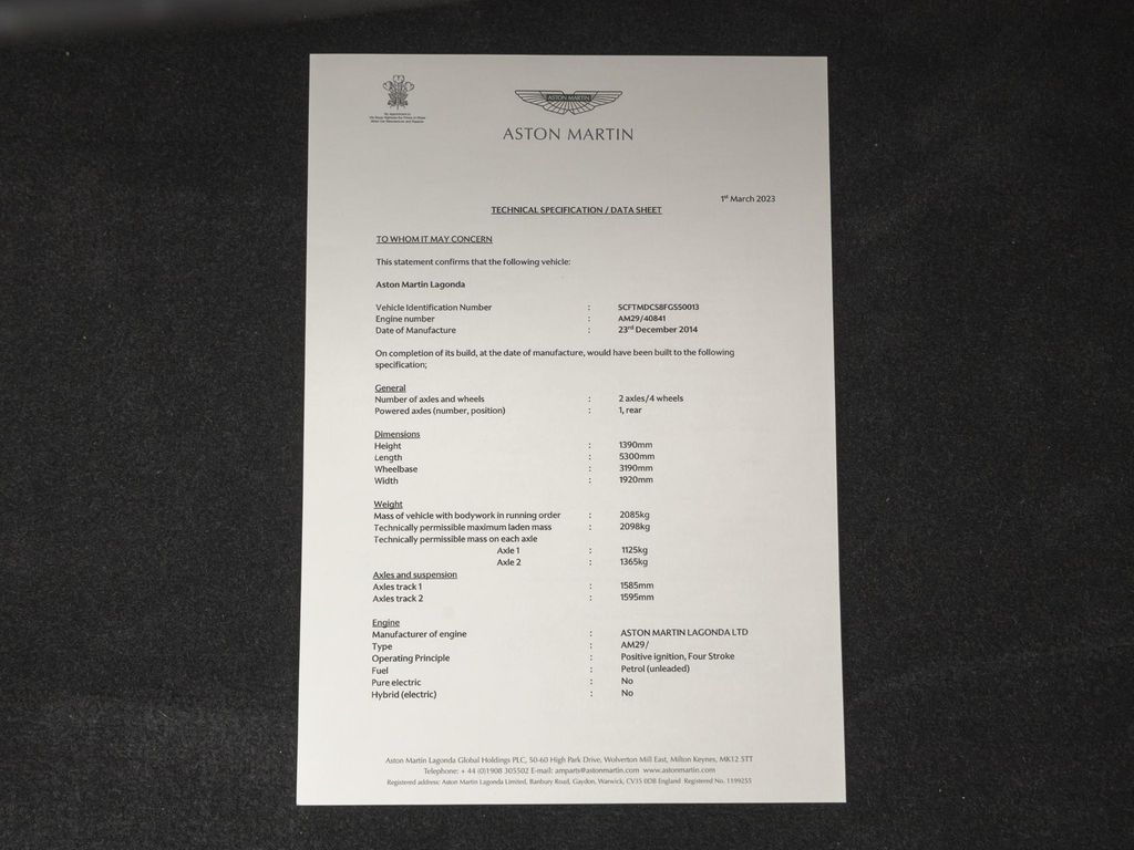 Aston Martin Lagonda 2015