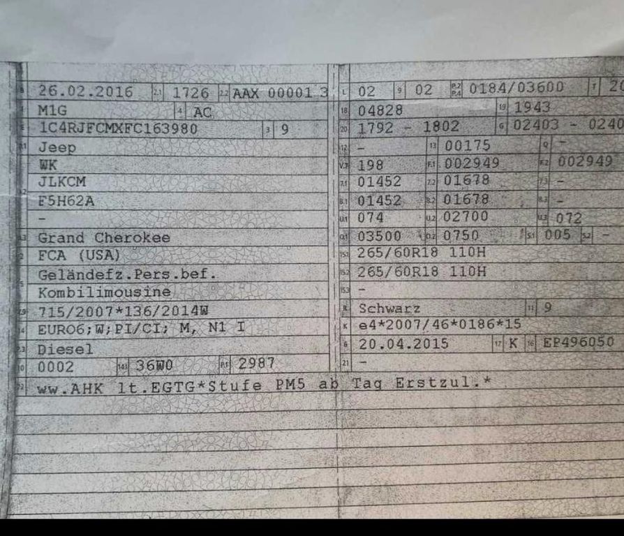 Jeep Grand Cherokee 2016