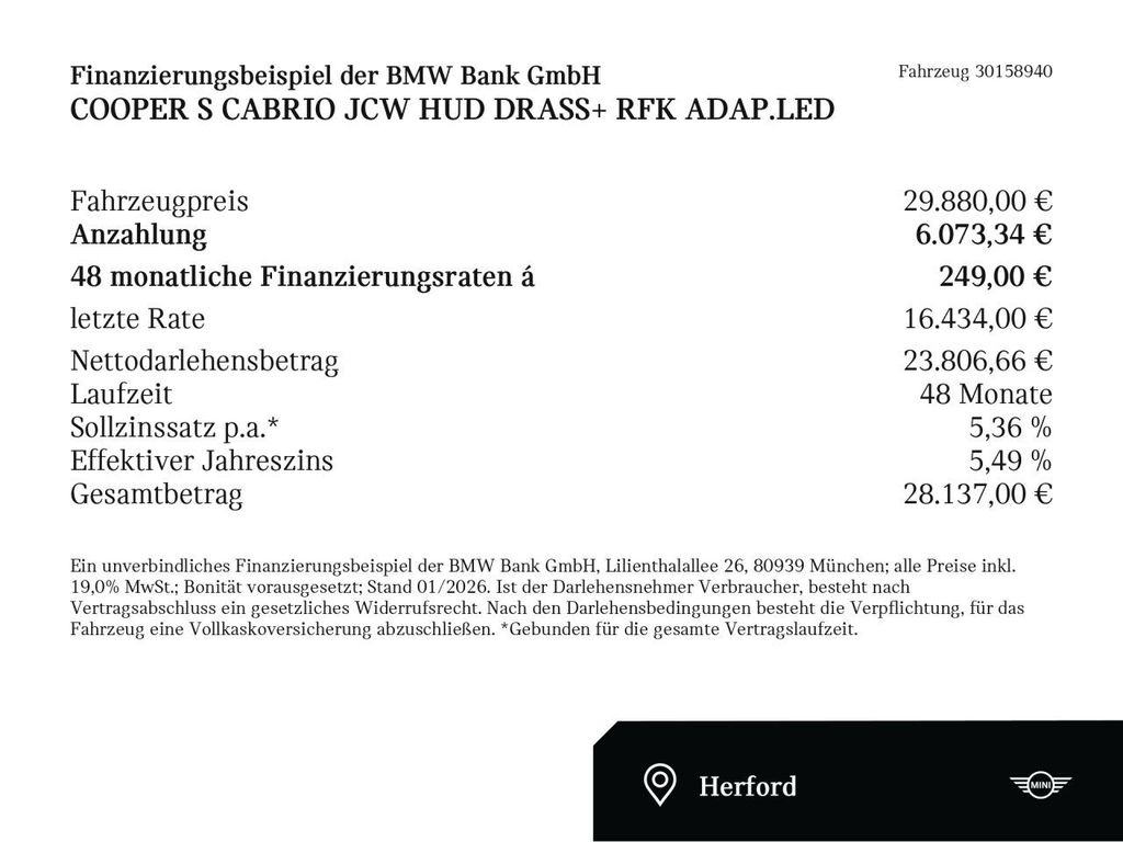 MINI Cooper S Cabrio 2022