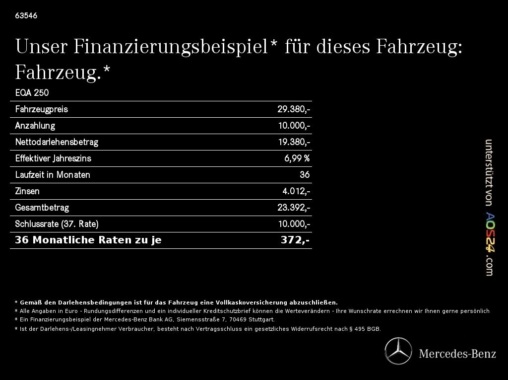 Mercedes-Benz EQA 2023