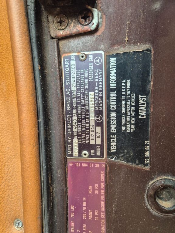 Mercedes-Benz SL 450 1976