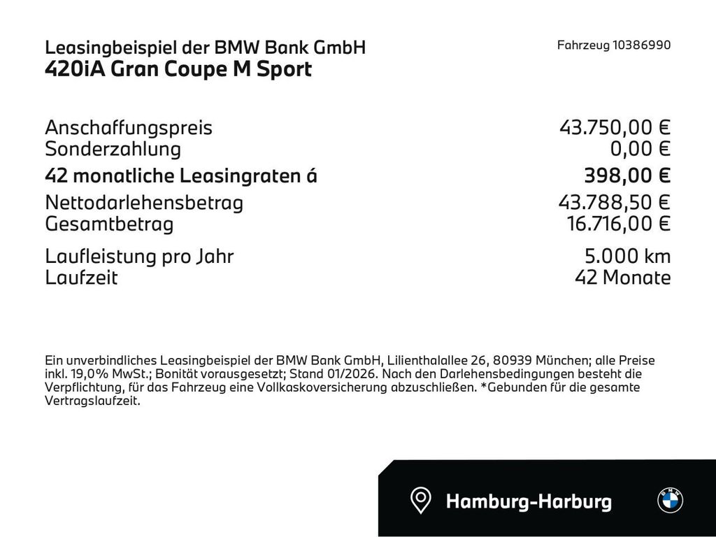 BMW 420 Gran Coupé 2025