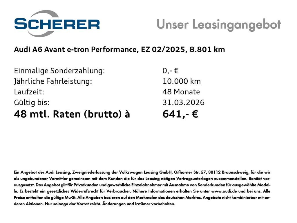 Audi A6 e-tron 2025
