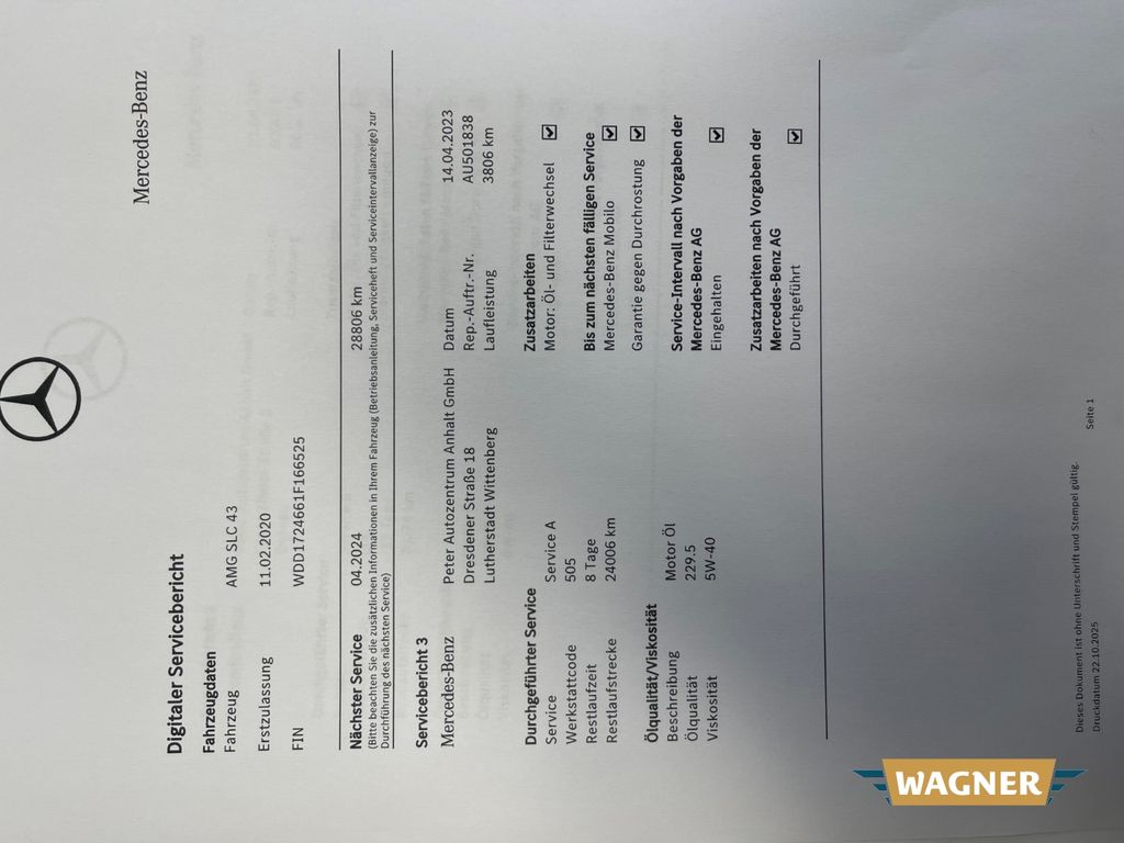 Mercedes-Benz SLC 43 AMG 2020