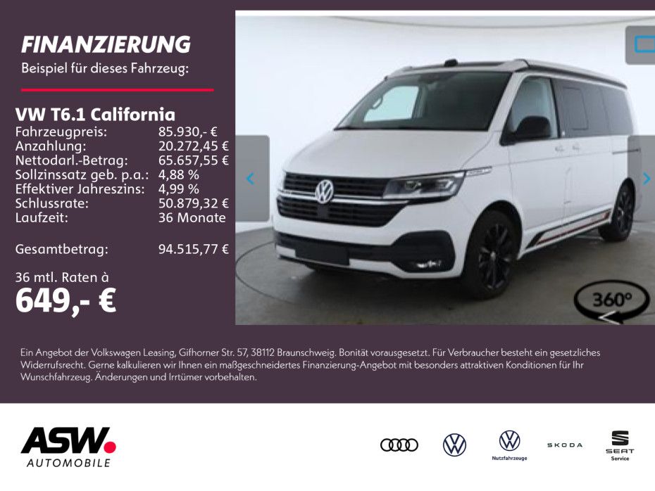 Volkswagen T6 California 2025