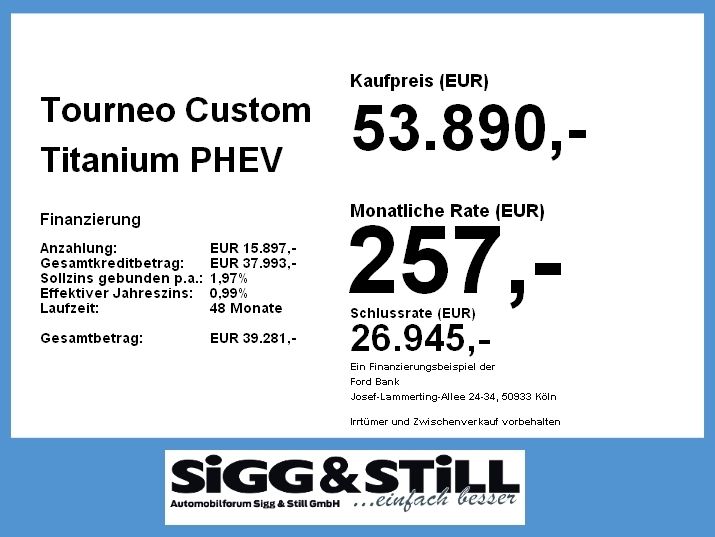 Ford Tourneo Custom 2026