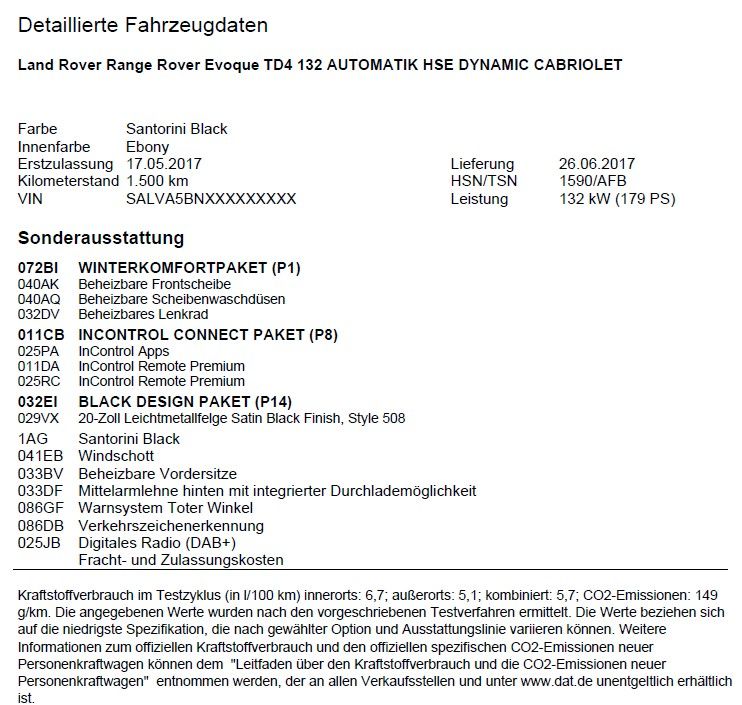 Land Rover Range Rover Evoque 2017